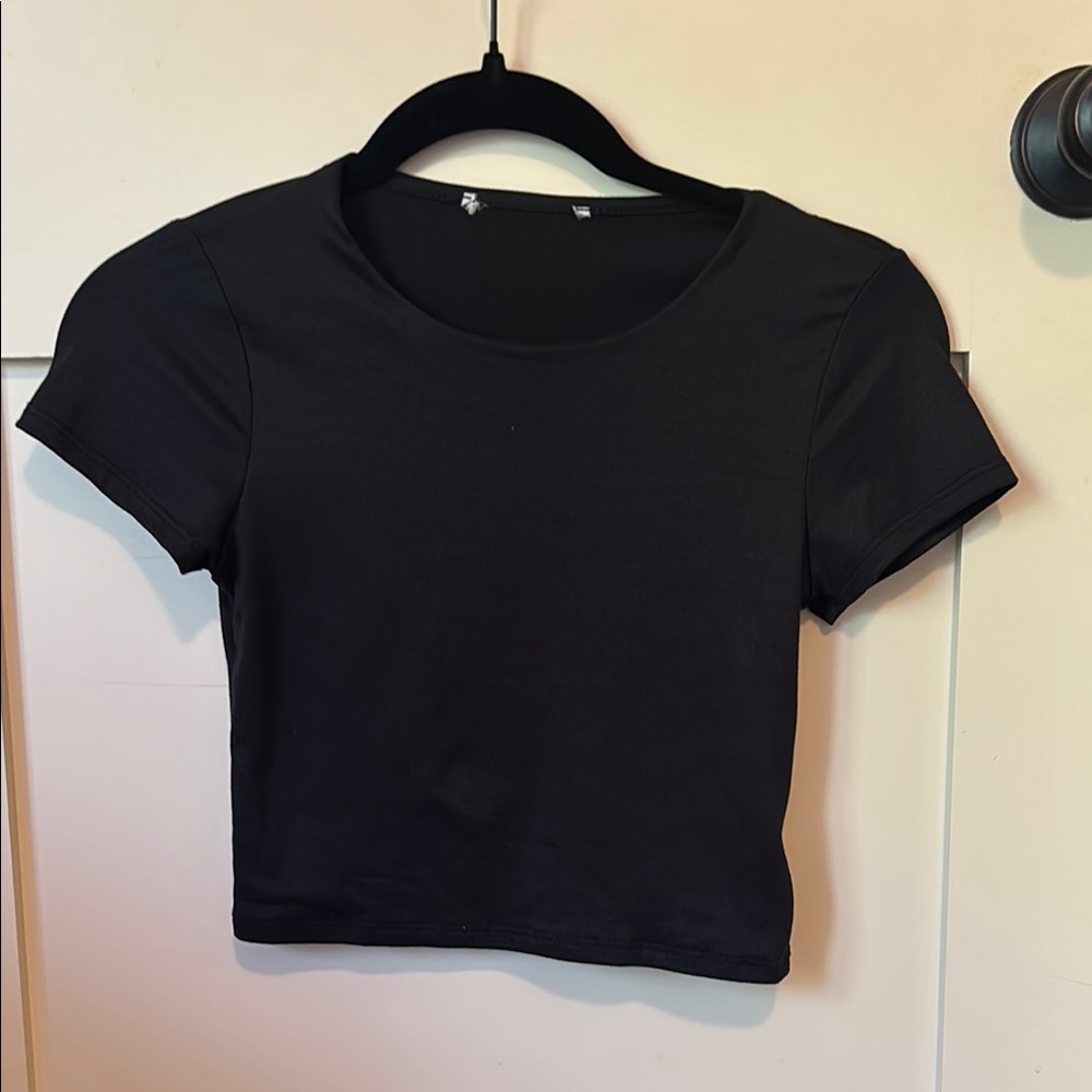 Classic Black Women's Crop Top
